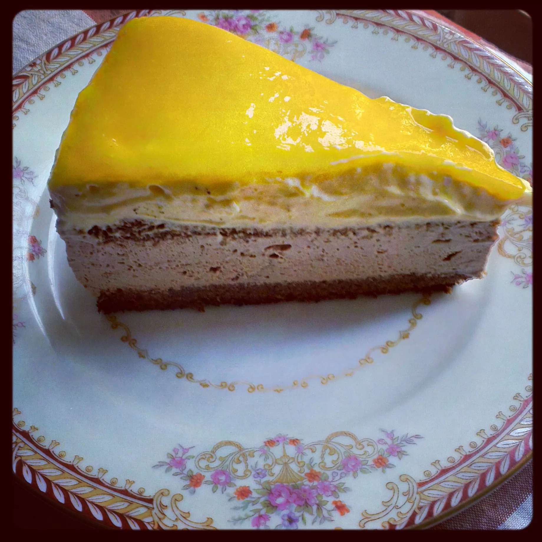 Mango Chocolate Mousse Cake