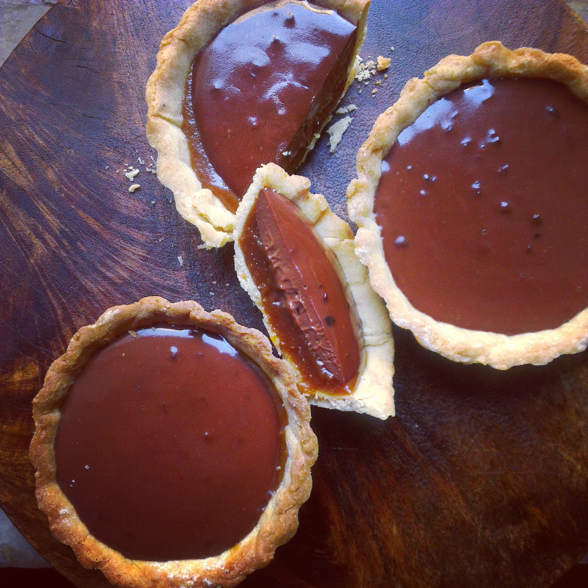 chocolate salted caramel tart