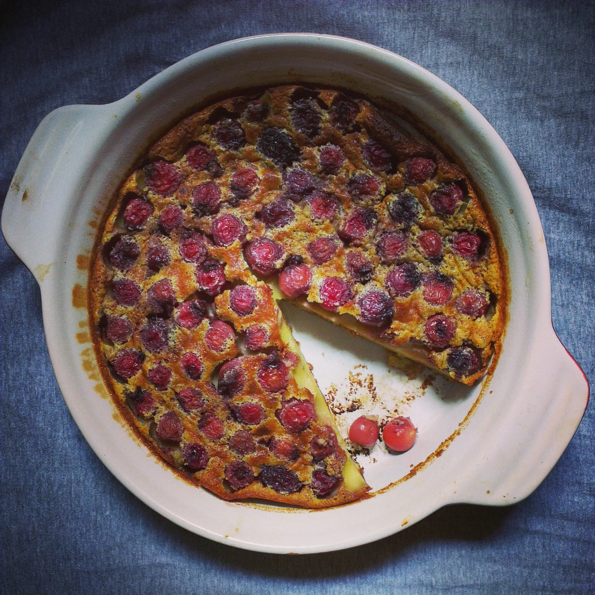 Cherry clafoutis