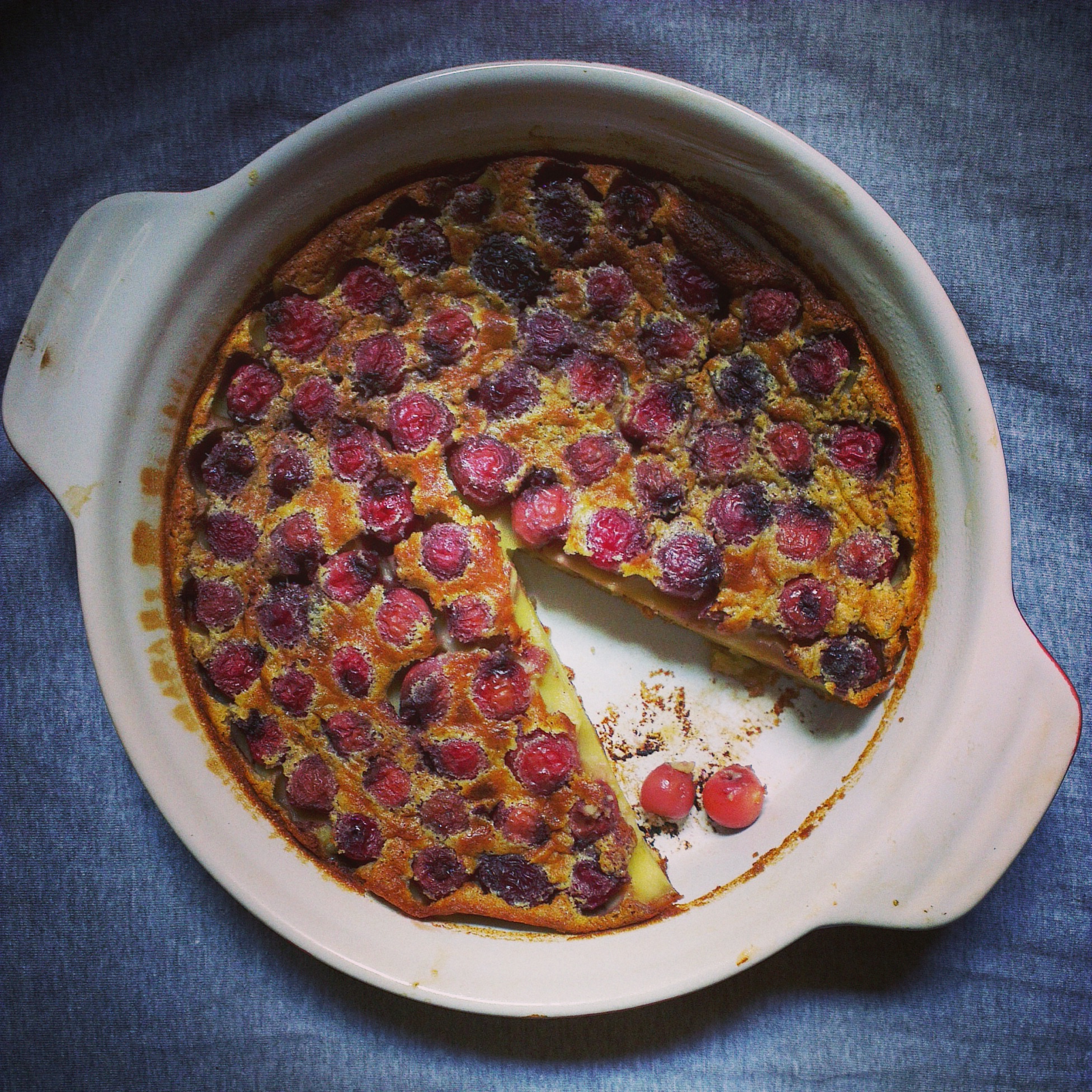 Cherry clafoutis