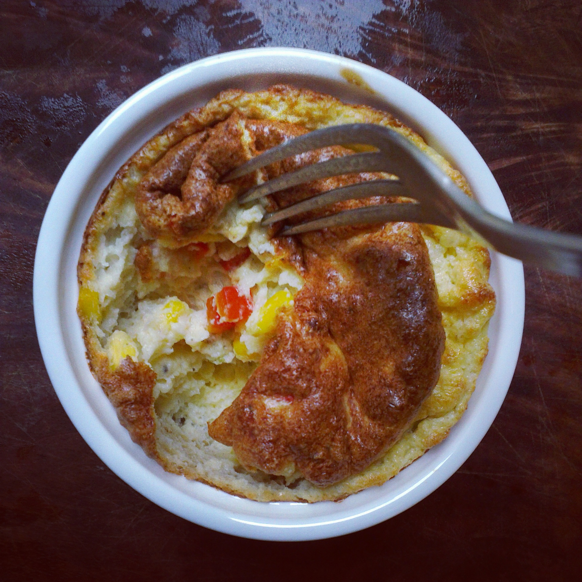 Spicy Corn Soufflé